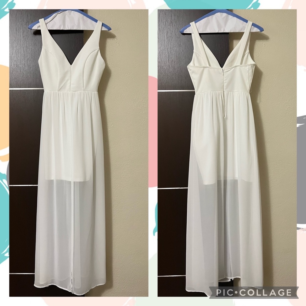 Bridal White High-Low Dress (NWOT)